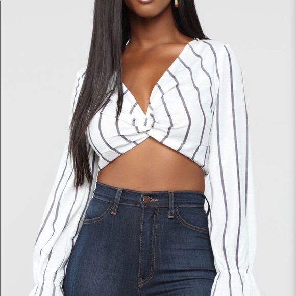 Fashion Nova Maybe Down The Line Crop Top - Picture 4 of 4